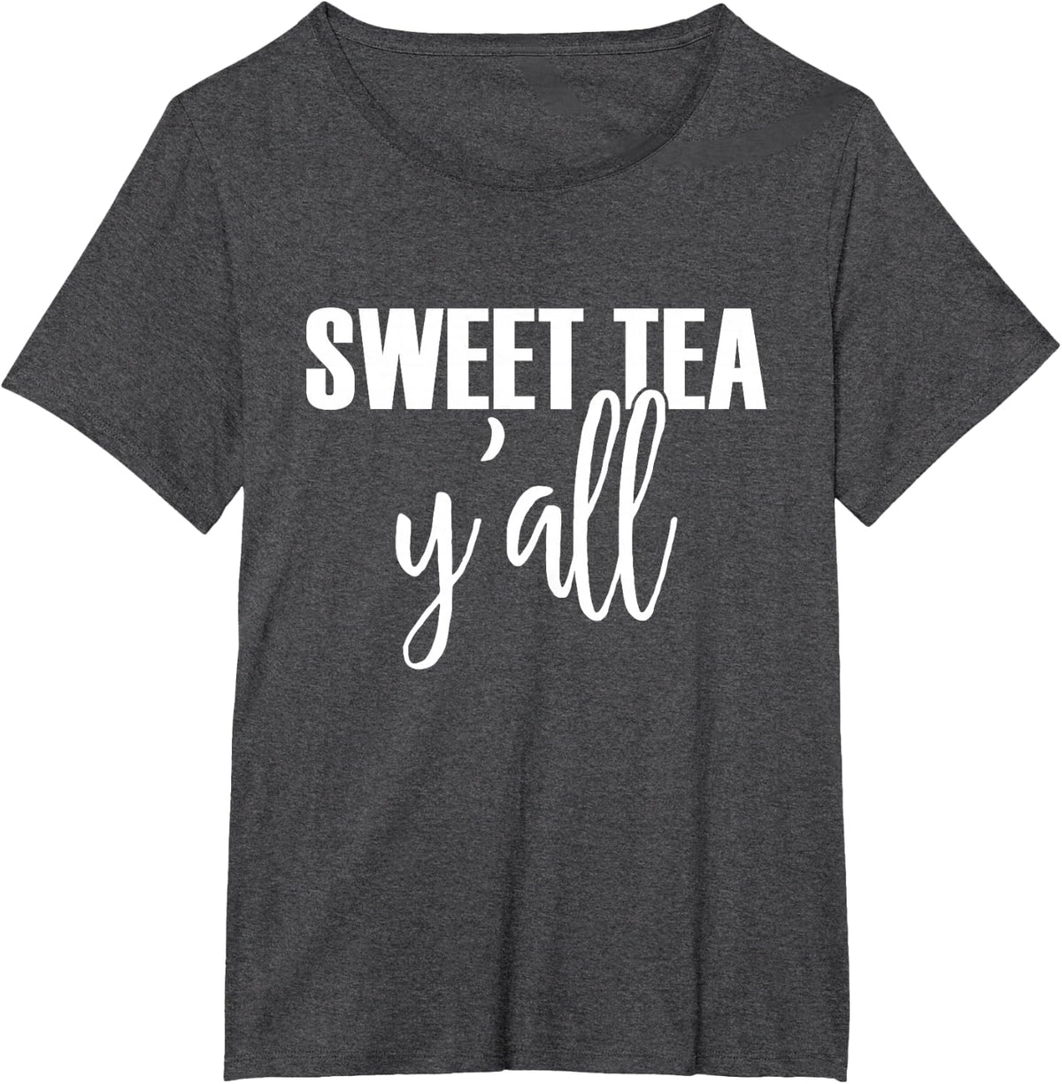 Sweet Tea Y'all Country Southern Girl Love Sweet Tea Yall T-Shirt - Dark Heather Grey
