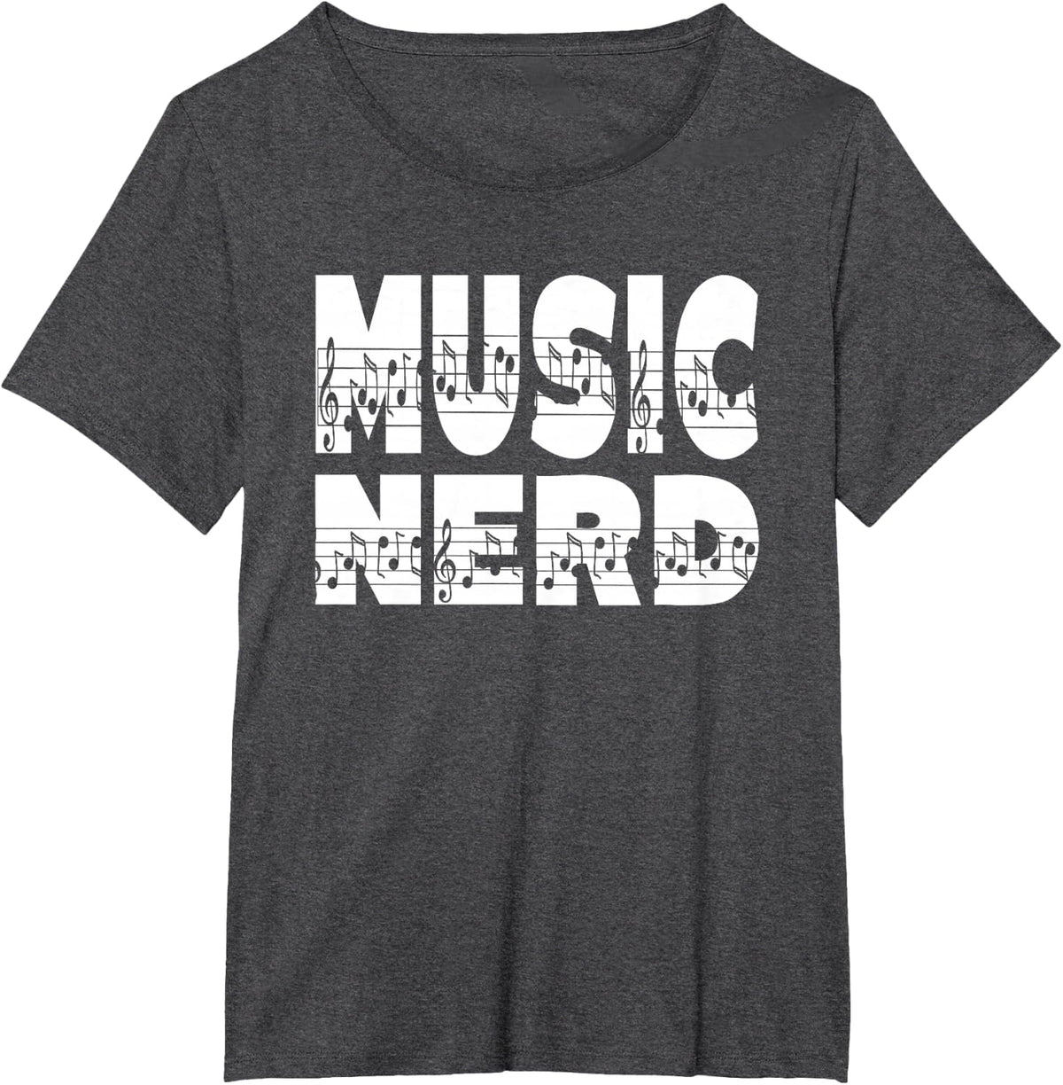 Music Nerd for Music Geek T-Shirt - Dark Heather Grey