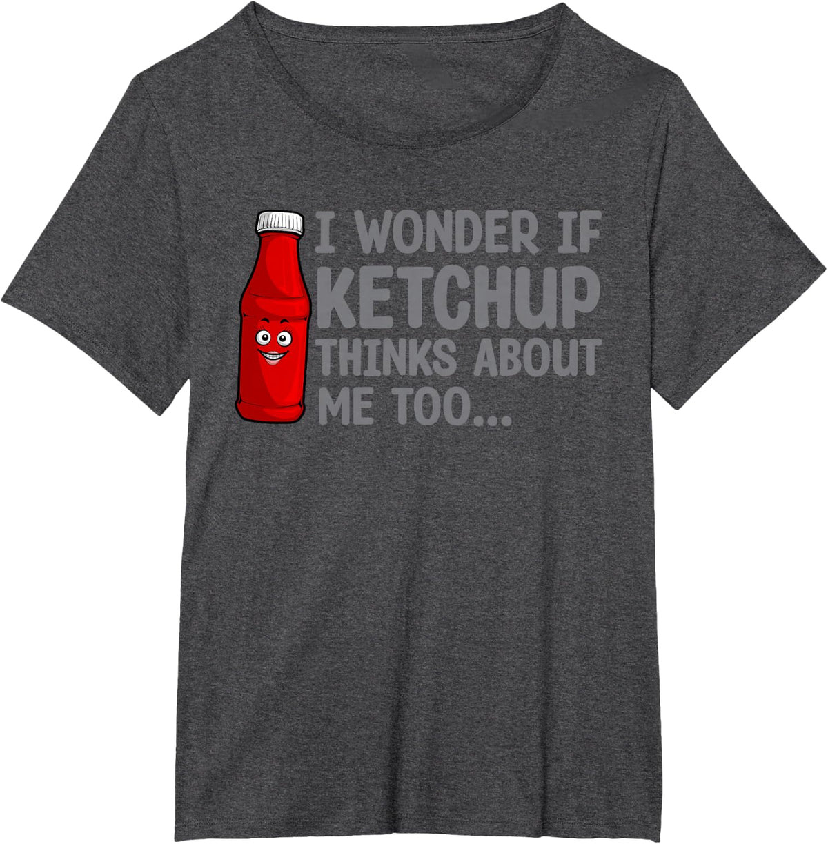 Cool Ketchup Design For Men Women Catsup Sauce Ketchup Lover T-Shirt - Dark Heather Grey