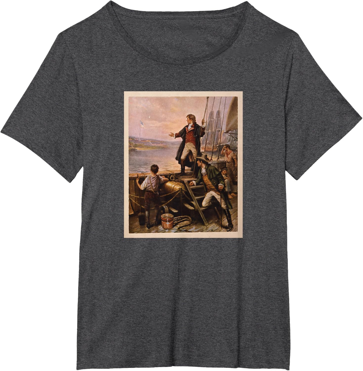 The Star Banner T-Shirt - Dark Heather Grey