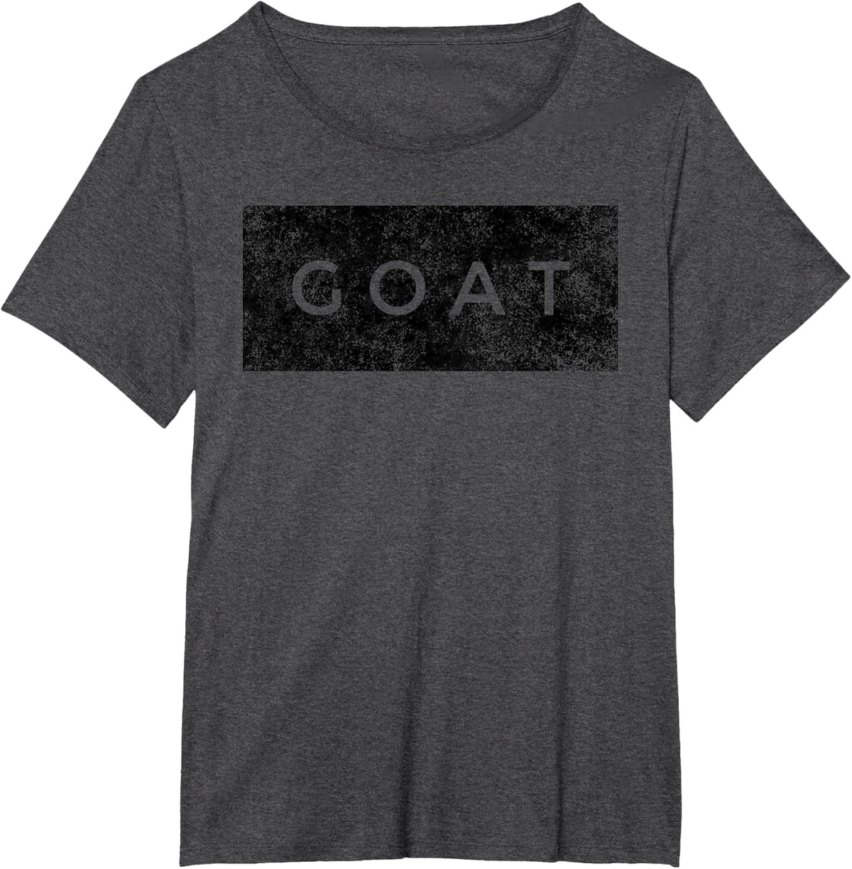 Goat - Greatest of All Time - Sports Athlete Quote Saying T-Shirt - Dark Heather Grey