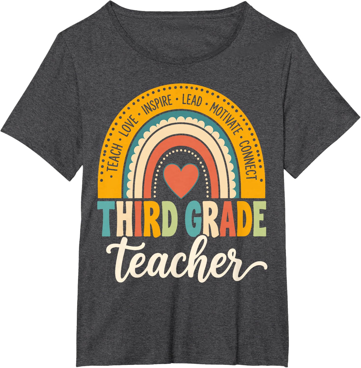 Third Grade Teacher Teaching Classroom 3rd Grade Student T-Shirt - Dark Heather Grey
