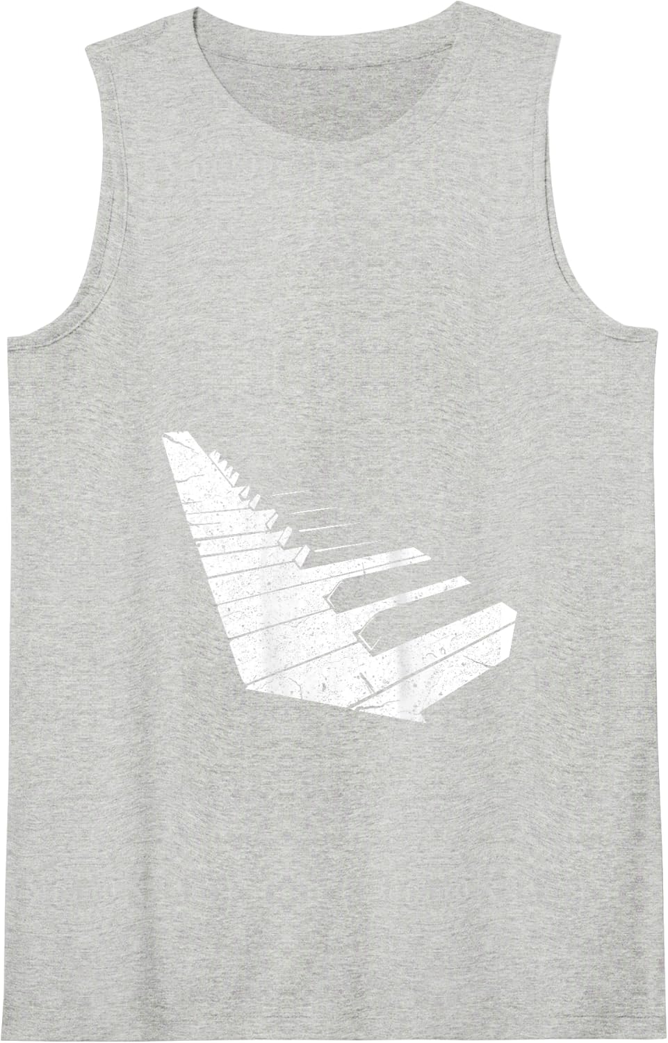 Keyboard Pianist Funny Musician Piano Music Tank Top - Heather Grey