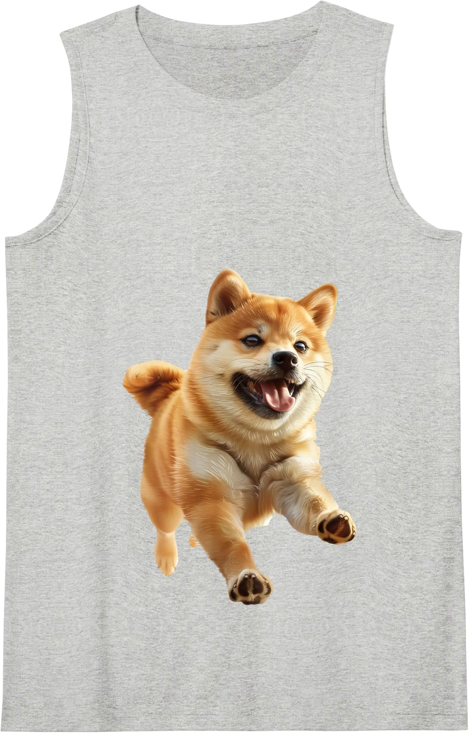 Shiba Inu Tank Top - Heather Grey
