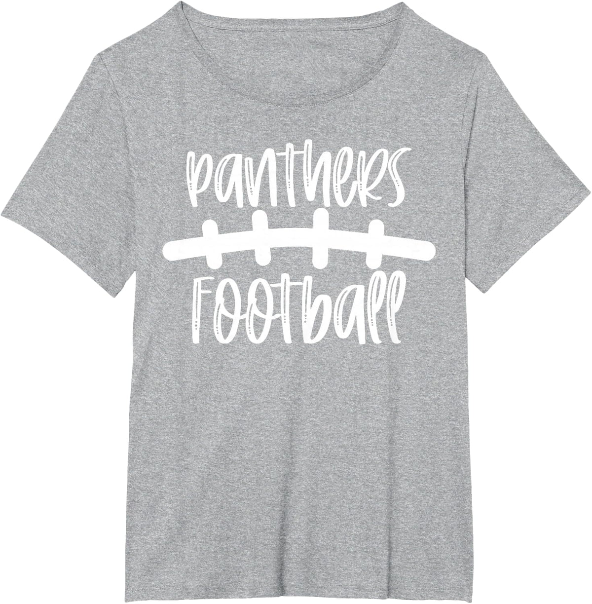 Panthers Football School Spirit Team Mascot Game Night T-Shirt - Heather Grey