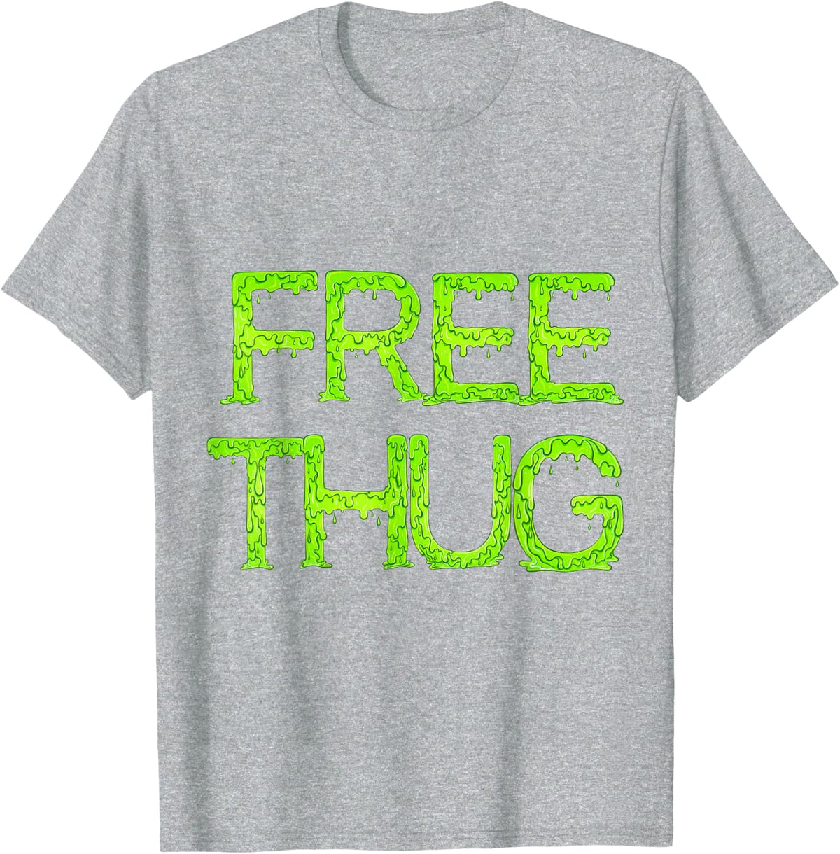 Free Thug Young Slime Jeffery Thugger Thugger Slat Rap Album T-Shirt - Heather Grey