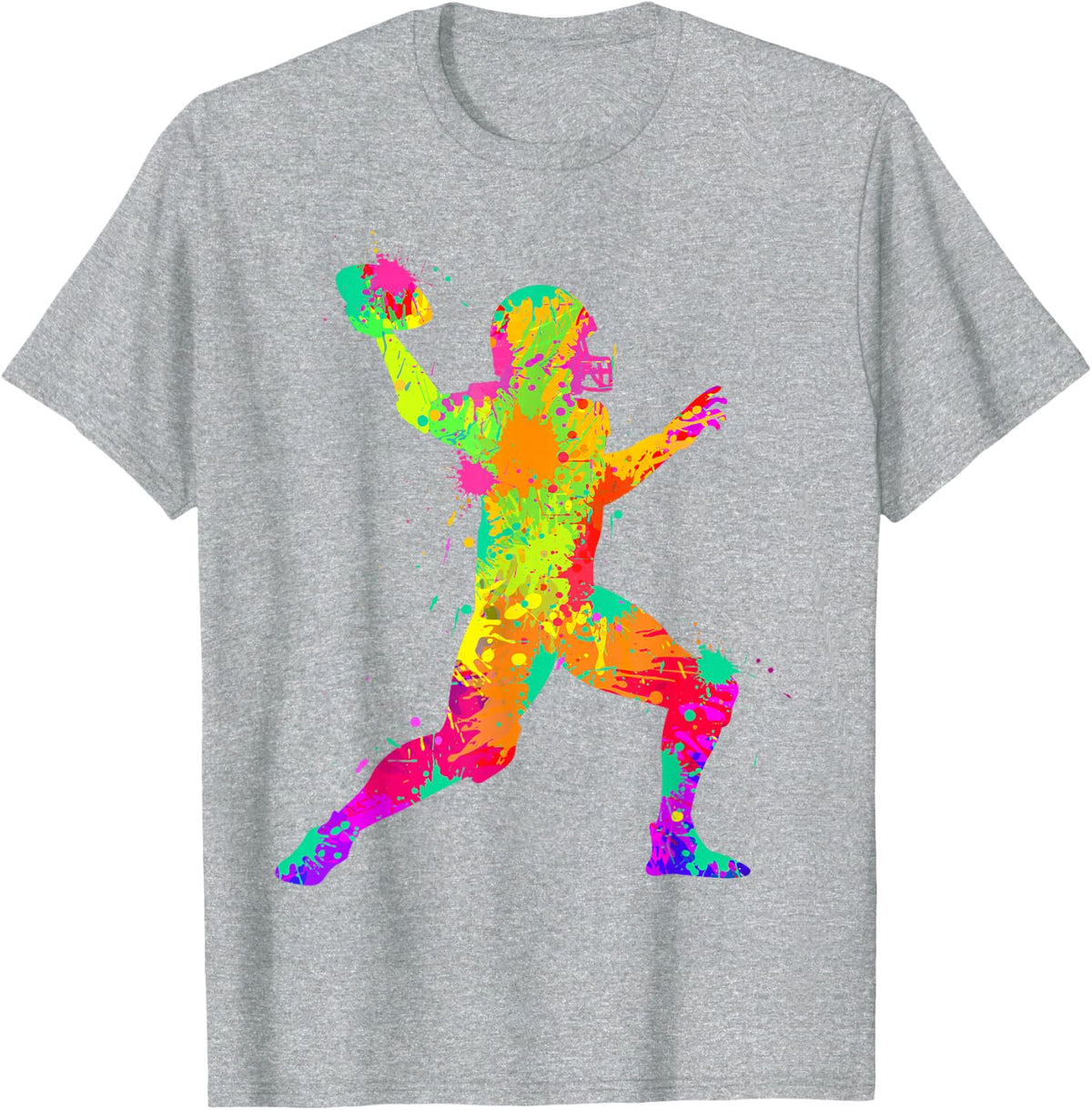 American Football Children's Boys Men T-Shirt - Heather Grey
